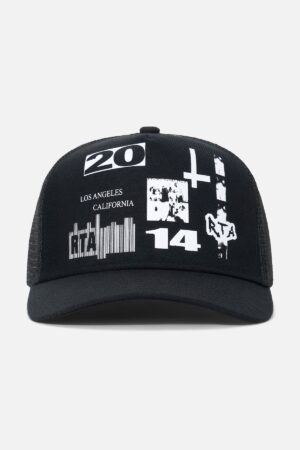 GIDEON TRUCKER HAT | BLACK MIX DOWN RTA