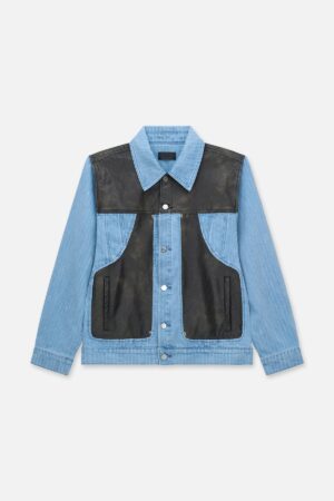 CEDRIC DENIM JACKET | BLUE PINSTRIPE COMBO